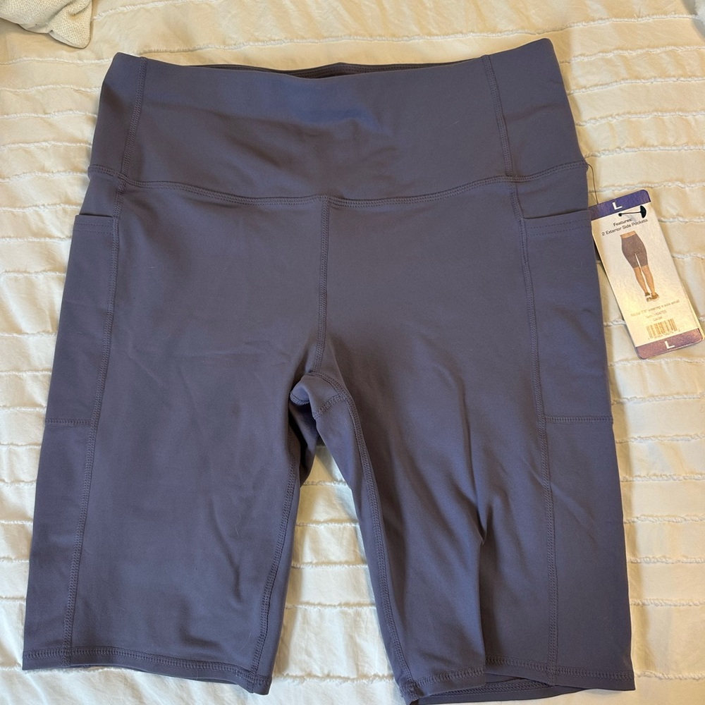 Women's Skechers Purple Biker Athletic Shorts